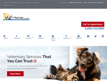 Tablet Screenshot of petvetonpatton.com